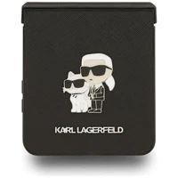 KARL LAGERFELD dėklas telefonui SAMSUNG Z Flip7 KLHCZF7SAPKCNPK (Saffiano KC PIN) juodas
