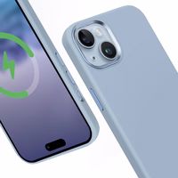 Crong Color Cover LUX Magnetic - iPhone 15 Plus MagSafe dėklas (mėlynas)