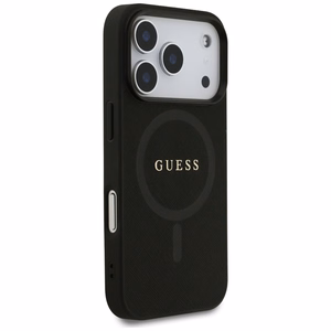 Guess Saffiano Classic Logo MagSafe Case for iPhone 17 Pro - Black