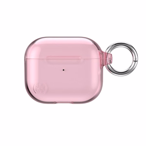 Speck Presidio Clear dėklas, skirtas Apple AirPods 3, su Microban antimikrobine apsauga, „Icy Pink“ spalvos
