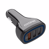 Įkroviklis automobilinis Dudao (R7S) (3xUSB) (2.4A;18W) baltas