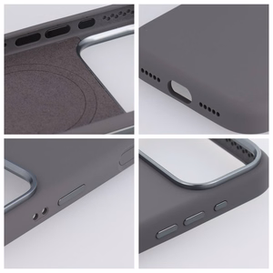 Dėklas Samsung S26 PLUS Forcell F-Protect Frame Premium suderinamas su MagSafe pilkas