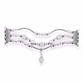 Apple Watch apyrankės kilpa 42/44/45 dizainas 4 balta