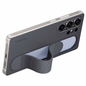 Samsung stovimas dėklas EF-GS938CBEGWW silikoninis dėklas su laikikliu / stovu Samsung Galaxy S25 Ultra - juodas