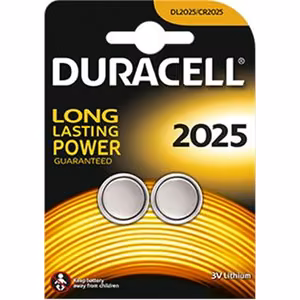 Duracell Button Cells DL2025 Lithium 2 pc(s)