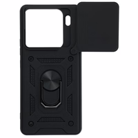 Slide Camera Armor dėklas telefonui Xiaomi 15 Pro 5G juodas