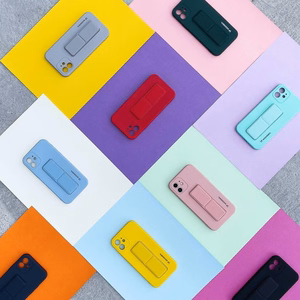 Wozinsky Kickstand Case silikoninis dėklas su stovu Samsung Galaxy M51 juodas