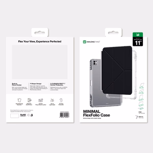 AmazingThing Minimal dėklas, skirtas iPad Pro M5 11", juodas