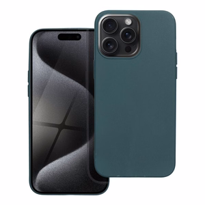 MATT dėklas telefonui IPHONE 15 Pro tamsiai žalia