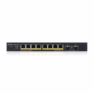 Zyxel GS1900-10HP Valdomas L2 Gigabit Ethernet (10/100/1000) Maitinimas per Eternetą (PoE) Juoda