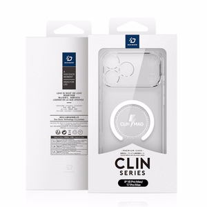 DUX DUCIS CLIN MAG dėklas, skirtas iPhone 18 Pro Max / 17 Pro Max, suderinamas su MagSafe, spalva – skaidri