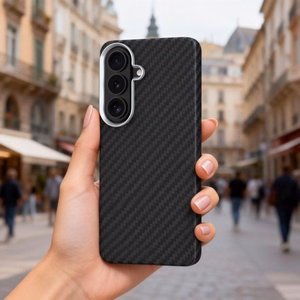 Tech-Protect Ion Carbon MagSafe Dėklas for Samsung Galaxy S26 - juodas and sidabrinis