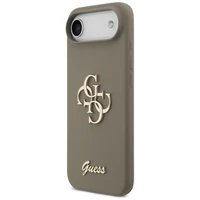 Guess silikoninis Big 4G Script dėklas telefonui iPhone Air rudas