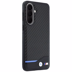 BMW dėklas Samsung A37 (PU Carbon) juodas