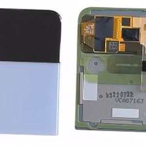 LCD ekranas Samsung F721 Z Flip4 5G su jutikliniu ekranu ir rėmu (Išorinis) mėlynas originalus (naudotas Grade C)