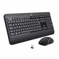 Logitech 920-008685 klaviatūra Pelė įskaityta Universalus Radijo dažnio belaidė QWERTY JAV tarptautinė versija Juoda, Balta