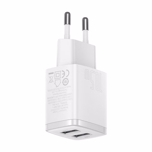 Baseus įkroviklis Compact 2 x USB baltas 10,5w