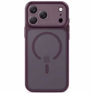 Tech-Protect MagPrime MagSafe CC dėklas, skirtas iPhone 18 Pro Max / 17 Pro Max, bordo spalvos