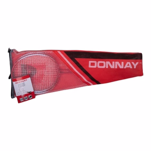 Donnay 6 dalių badmintono rinkinys dėkle, raudonas