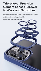 Rock Guard Touch Matte serijos dėklas Iphone 15 Plus baltas