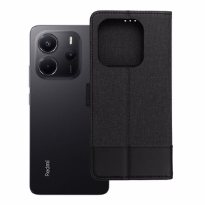 GOMMA knygos tipo dėklas telefonui Xiaomi Redmi Note 14 4G (GLOBAL - 164,84mm x 78,15mm x 8,16mm) juodas