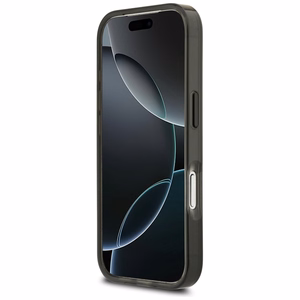 BMW M IML metaliniai mygtukai trispalvės linijos magnetinis dėklas telefonui iPhone 17 Pro Max - pilkas