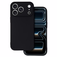 Matinis dėklas telefonui iPhone 17 Pro - juodas