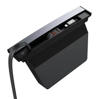 Hub Baseus T-Space su USB-C į lightning laidais Tesla automobiliams (juodas)