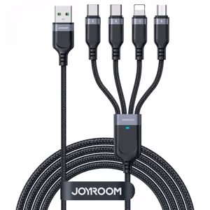 USB laidas Joyroom 4in1 / S-1T4018A18 juodas 120cm