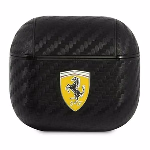 Ferrari FESA3CABK AirPods 3 dėklas juodas/juodas On Track PU Carbon