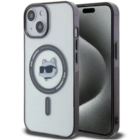 Karl Lagerfeld KLHMP15SHCHNOTK iPhone 15 6.1" skaidrus kietas dėklas IML Choupette's Head MagSafe