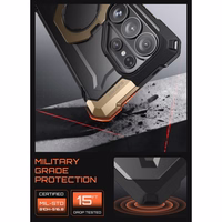 "Supcase UB Grip Mag MagSafe" dėklas "Samsung Galaxy S26 Ultra" - juodos ir rudos spalvos