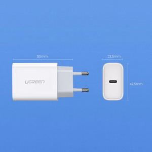 Ugreen USB įkroviklis Power Delivery 3.0 Quick Charge 4.0+ 20W 3A baltas (60450)