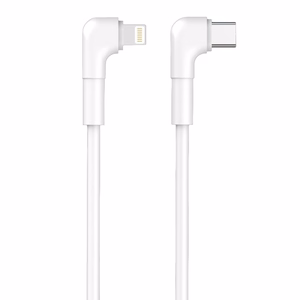 Maxlife MXUC-09 kampinis kabelis USB-C - Lightning 1,0 m 27W baltas