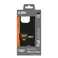 SBS Full Active D3O dėklas iPhone 16 Plus - juodas