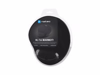 Natec MARMOT gelinis pelės kilimėlis juodas