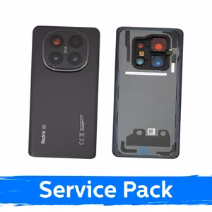 Back Cover Compatible With Xiaomi Redmi Note 14 Pro+ 5G / Midnight Black / (Service Pack)
