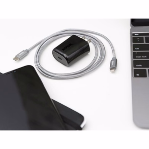 Kanex GoPower 18 W USB-C sieninis įkroviklis, juodas