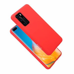 Crong Color Cover dėklas, skirtas Huawei P40, raudonas