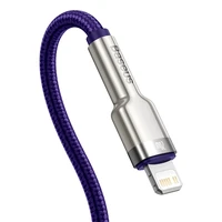 Baseus kabelis Cafule Metal PD USB-C - Lightning 2,0 m violetinis 20W