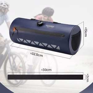 Rockbros AS-144 ROAD TO SKY handlebar bicycle bag, waterproof, 4 l - blue