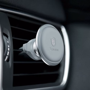 Automobilinis laikiklis Baseus Magnetic Air Vent sidabrinis (magnetinis / oro grotelės)