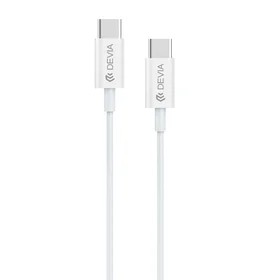 Devia kabelis Smart EC042 PD USB-C - USB-C 60W 3A baltas