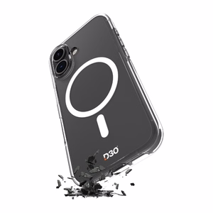 Puro Impact skaidrus D3O TPU+PC magnetinis dėklas telefonui iPhone 17 - permatomas