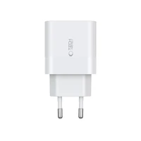 Tech-Protect C20W 2x USB-C PD 20W įkroviklis su USB-C / USB-C laidu - baltas