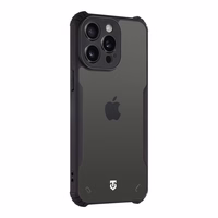 Tactical Quantum Stealth Dėklas for Apple iPhone 15 Pro Skaidrus/Juodas