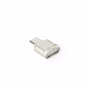 Kortelių skaitytuvas MicroSD typ C sidabrinis