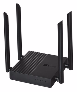 TP-LINK ARCHER C64 dviejų dažnių Wi-Fi maršrutizatorius, juodas