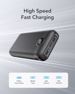 Išorinė baterija VEGER 20000 mAh PD QC3.0 2A 20W L20S (VP2039PD / W2039PD) juoda
