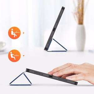 Dux Ducis Domo dėklas iPad 10.9'' 2022 (10 kartos) su išmaniu dangteliu ir stovu mėlynas